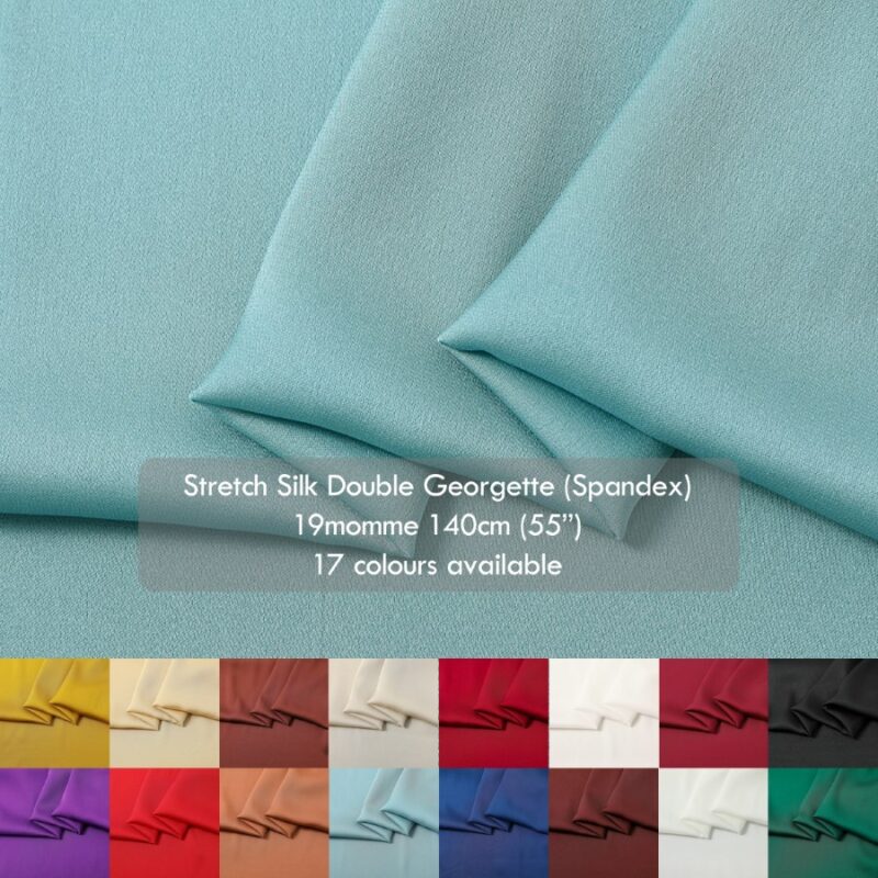 19 momme Silk double georgette fabrics