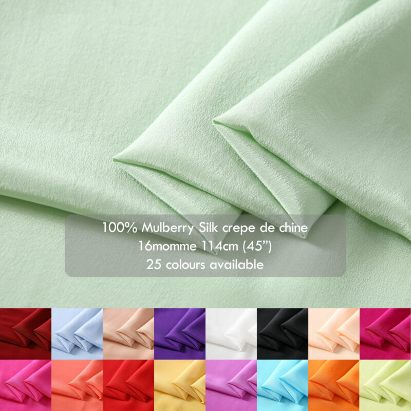 16 momme Silk crepe de chine fabrics